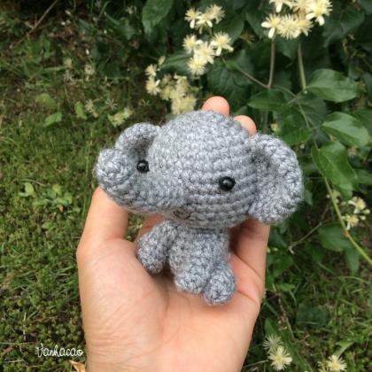 Little Elephant - Handmade Handcrafted Crocheted..