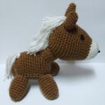 Brown Horse - Finished Handmade Amigurumi Crochet..