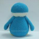 Blue Penguin - Finished Handmade Amigurumi Crochet..