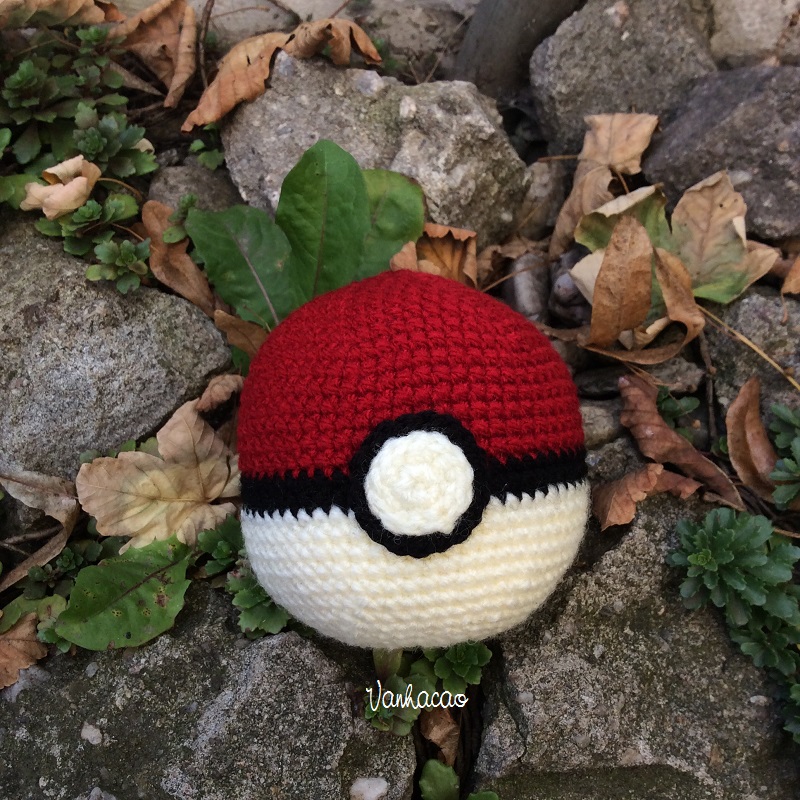 Pokemon Ball - Handmade Handcrafted Crocheted Amigurumi Christmas Children Birthday Baby Shower Gift