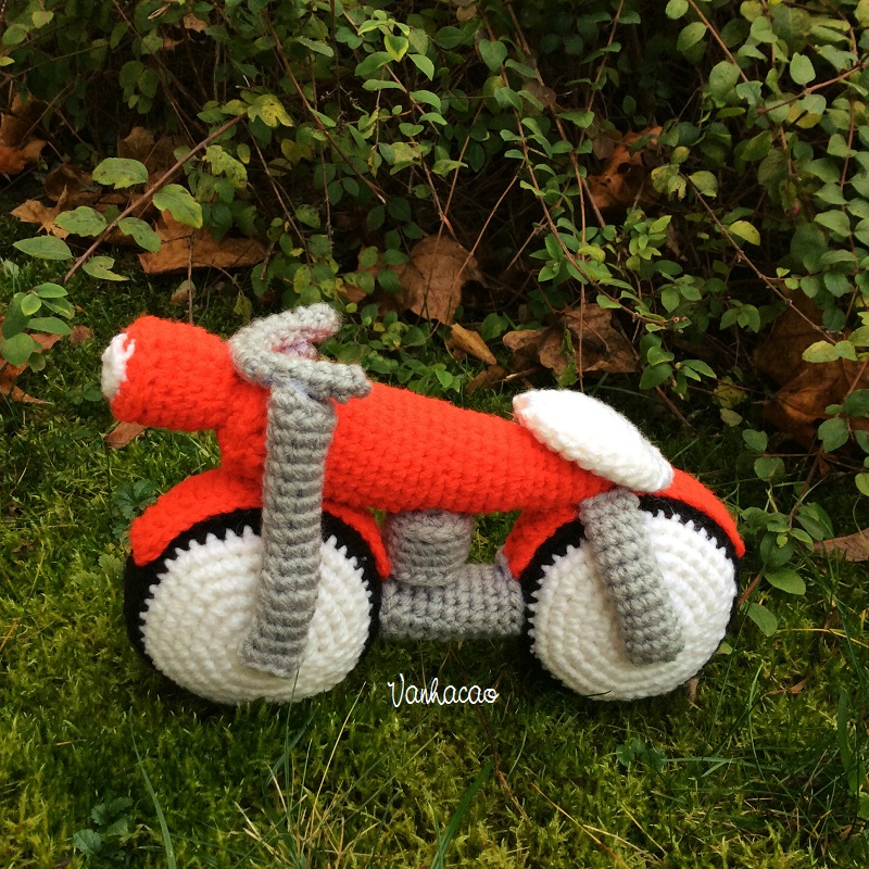 Motorcycle Handmade Amigurumi Crochet Motorbike Home Decor Christmas